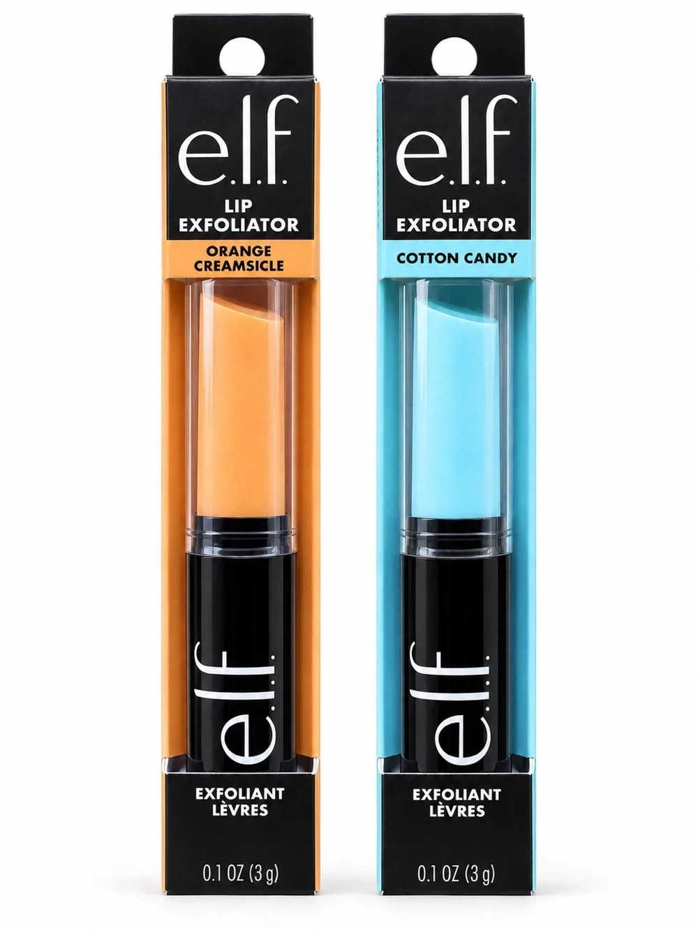 e.l.f. Cosmetics Lip Exfoliator Duo in Orange Creamsicle & Cotton Candy 3g X 2